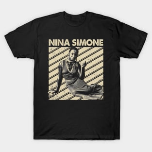 Elegant Essence Portraits of the Iconic Nina Simone T-Shirt